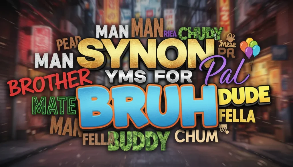 Synonyms for bruh