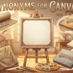 synonyms for canvas