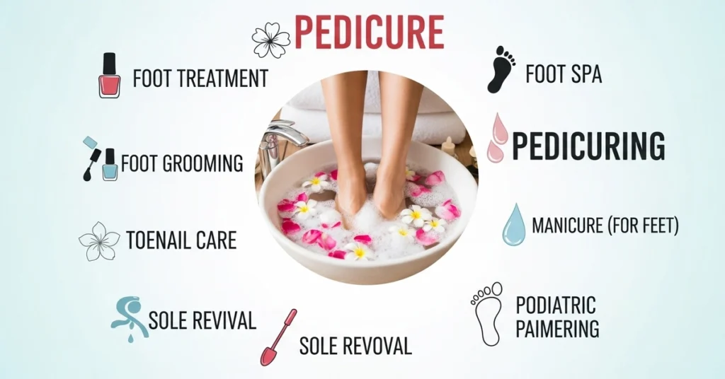 synonyms for pedicure