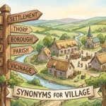 synonyms for village