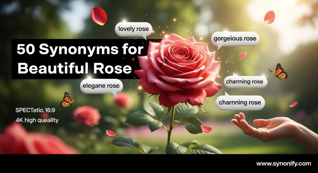 synonyms for beautiful rose