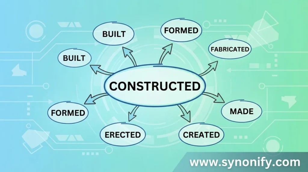 synonyms for constructed