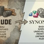 synonyms for crude