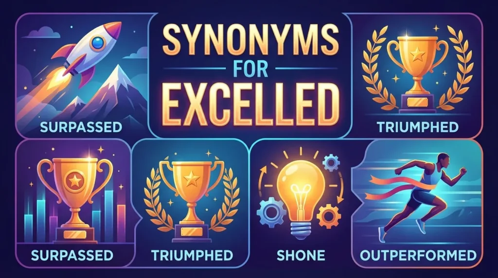 synonyms for excelled