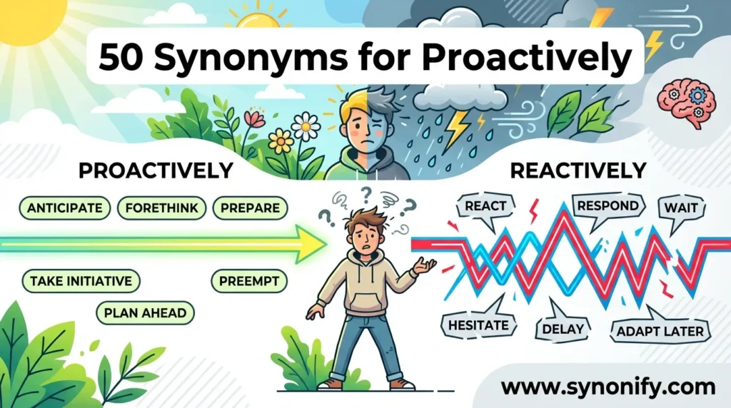 synonyms for proactively
