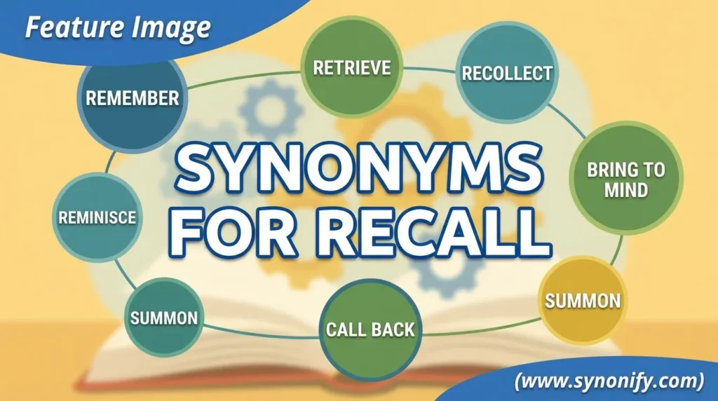 synonyms for recall