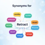 synonyms for retract
