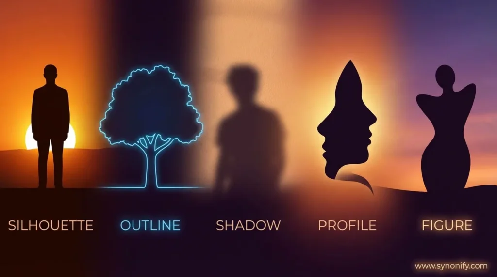 synonyms for silhouette