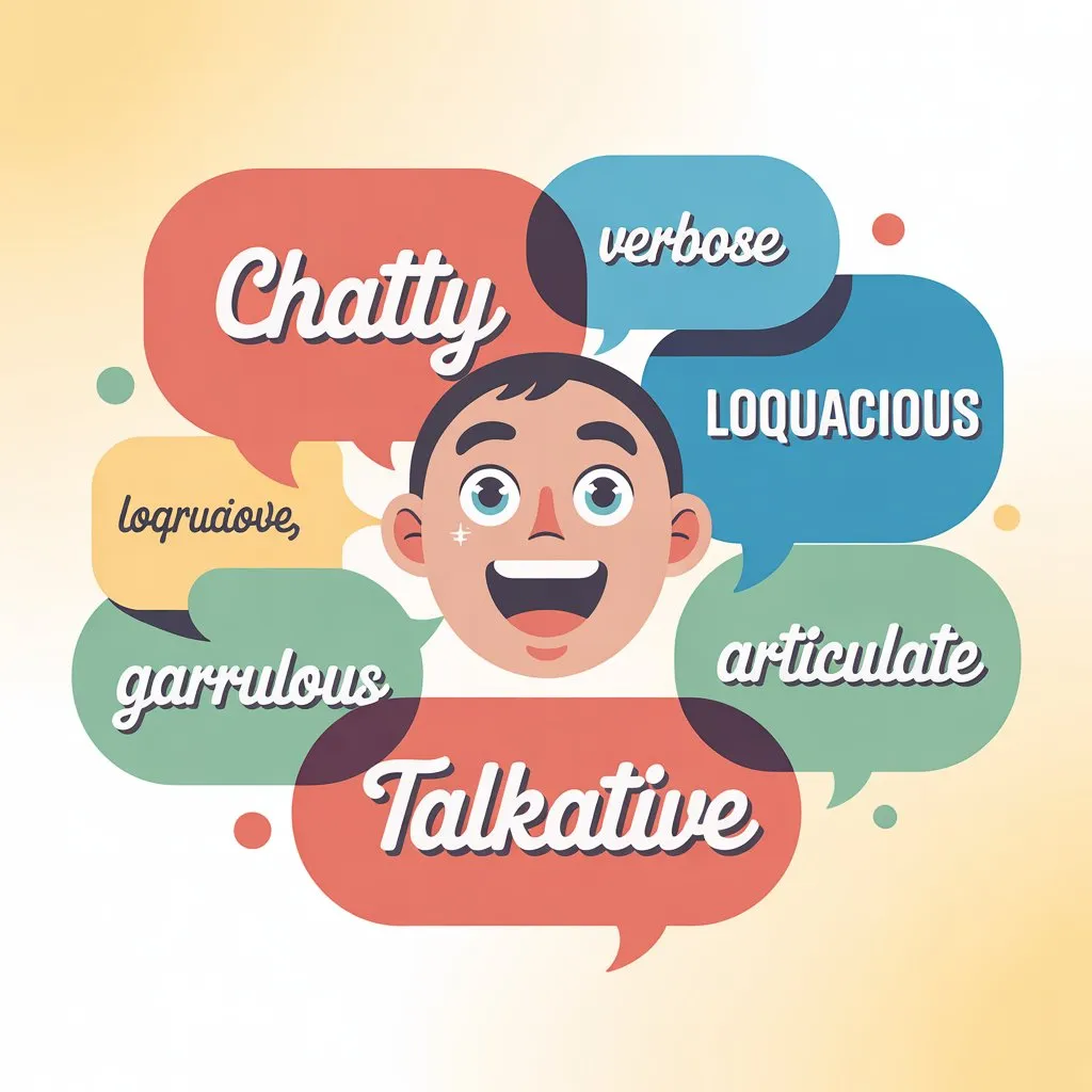 synonyms for talkative