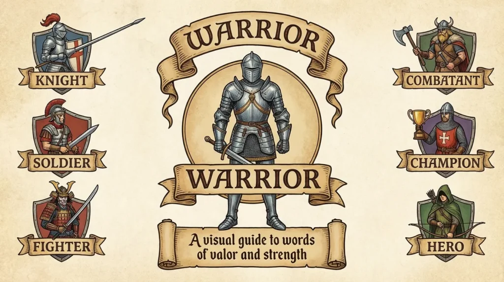 synonyms for warrior