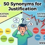 synonyms to justification