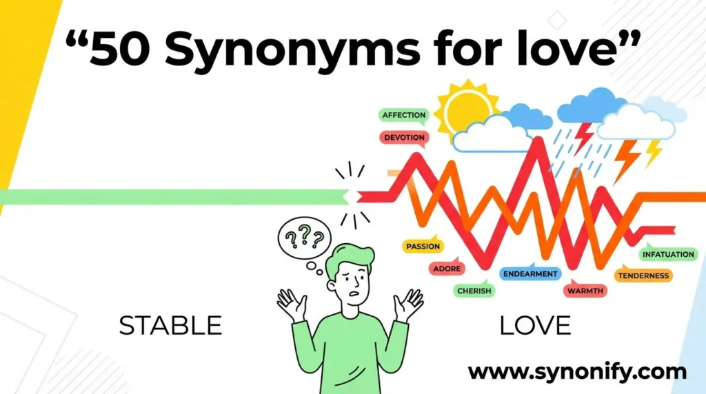 synonyms to love