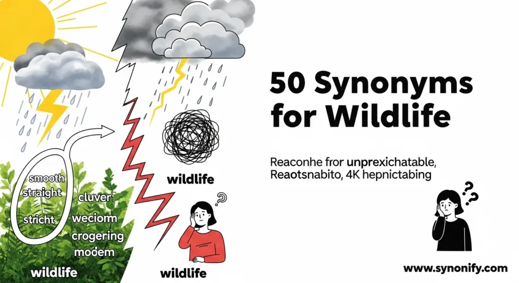 synonyms to wildlife