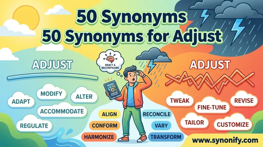 synonyms for adjust