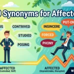 synonyms for affected
