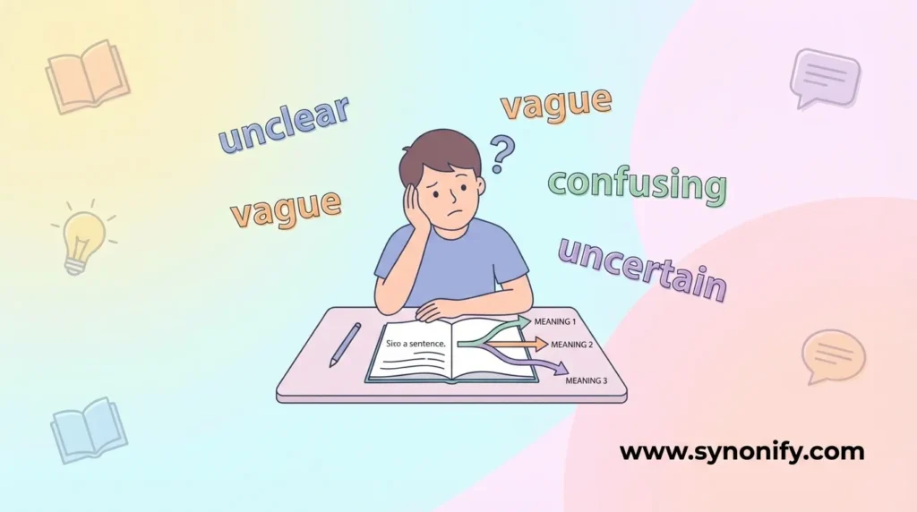 synonyms for ambiguous