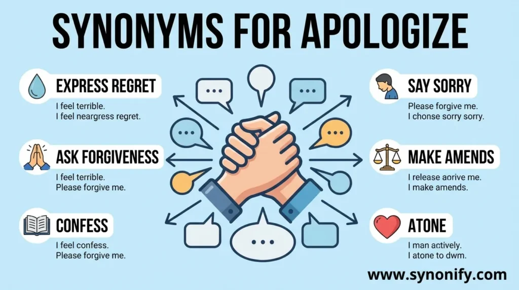 synonyms for apologize