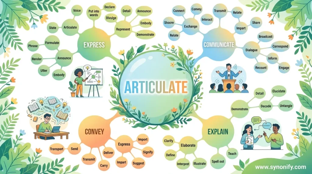 synonyms for articulate