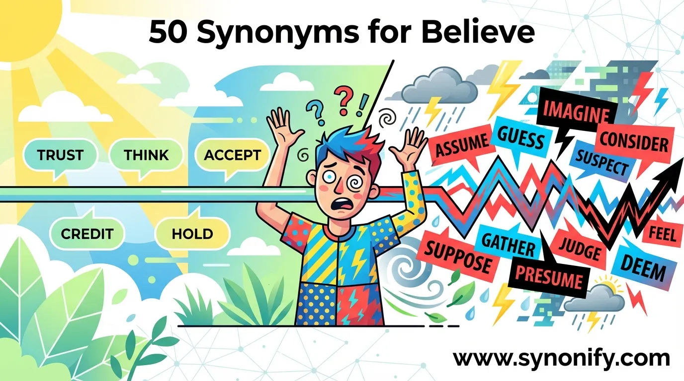 synonyms for believe