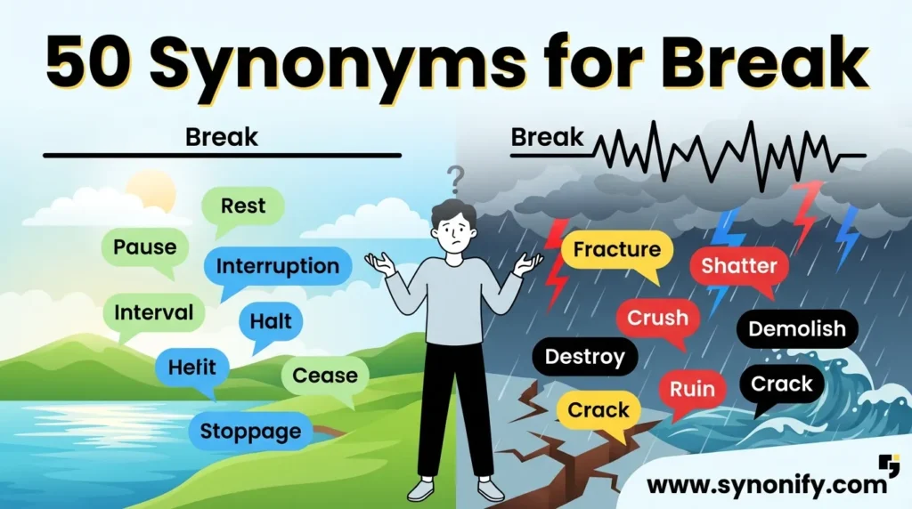synonyms for break