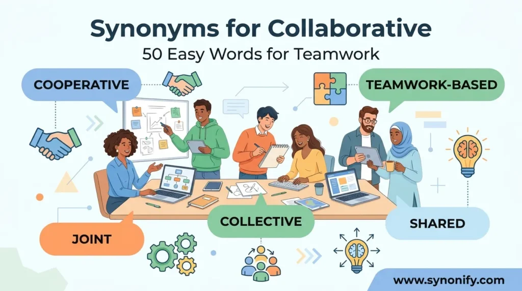synonyms for collaborative