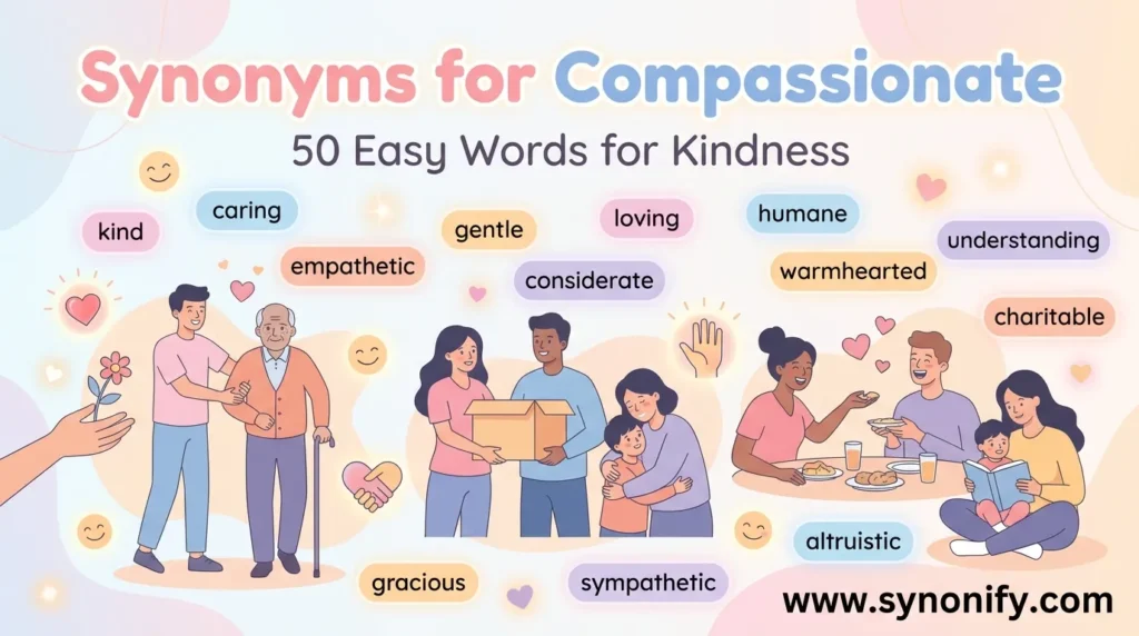 synonyms for compassionate