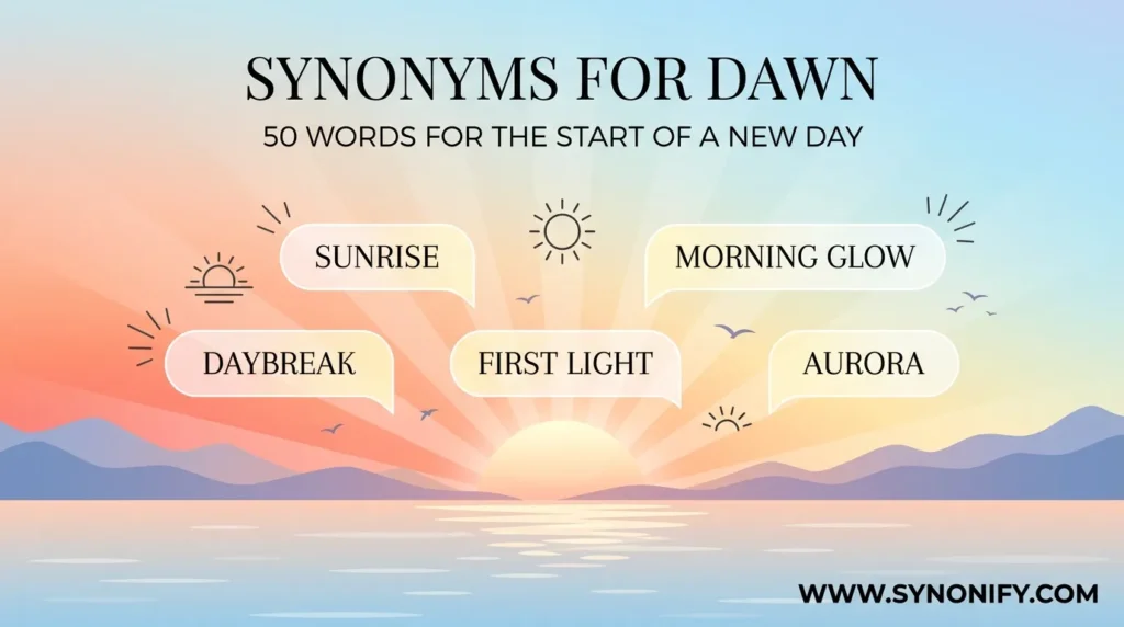 synonyms for dawn