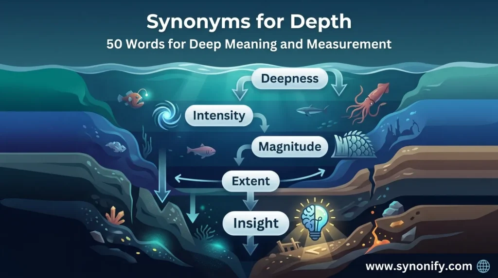 synonyms for depth