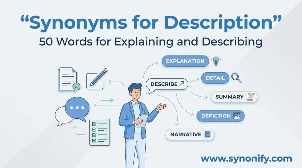 synonyms for description