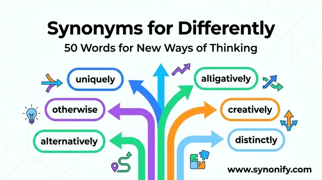 synonyms for differently