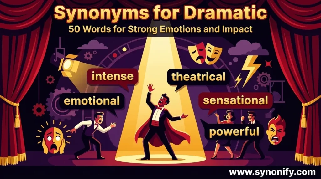 synonyms for dramatic
