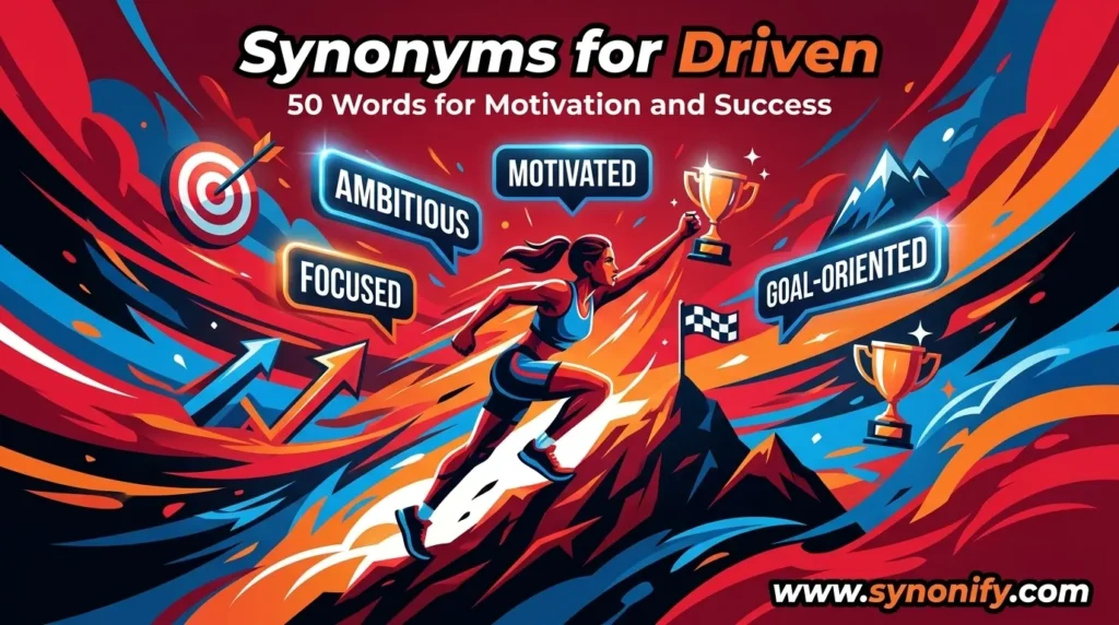 synonyms for driven