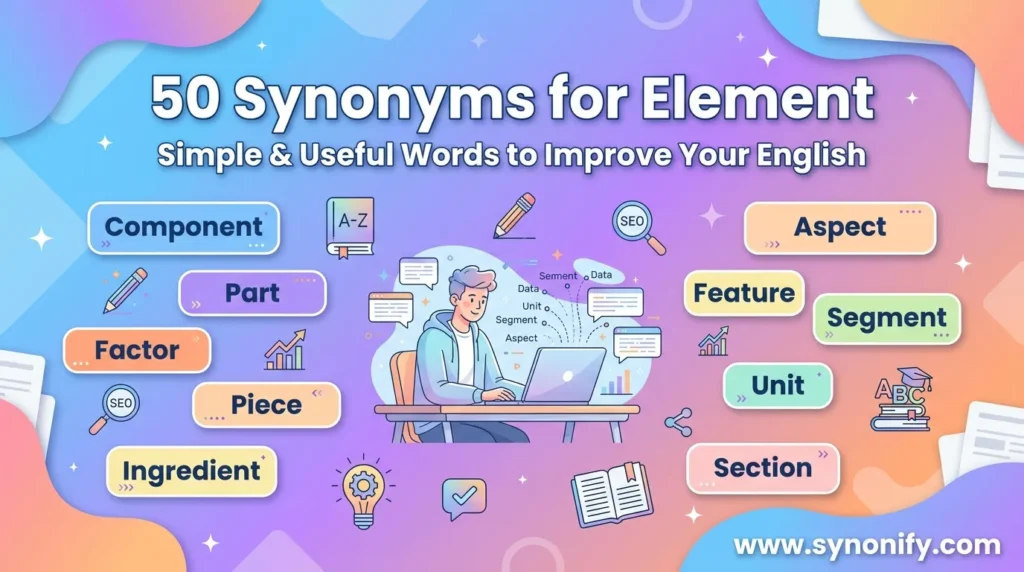 synonyms for element
