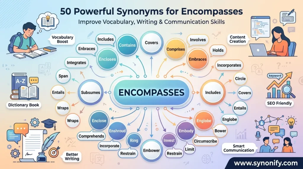 synonyms for encompasses
