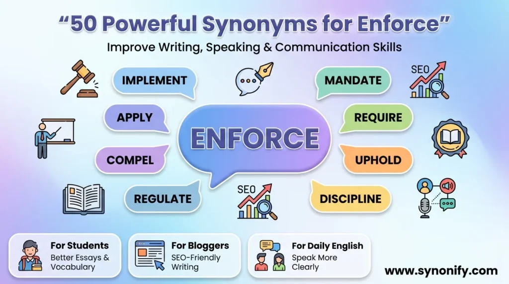 synonyms for enforce