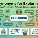 synonyms for exploring
