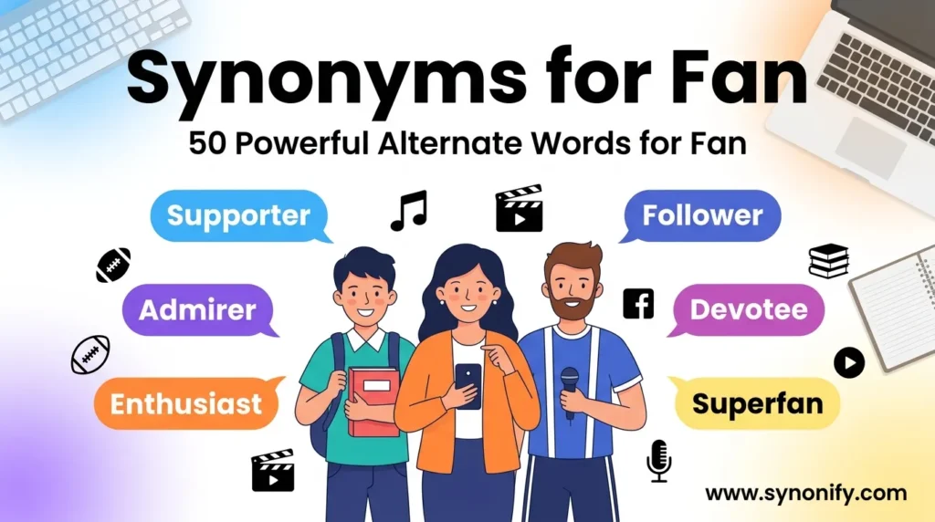 synonyms for fan