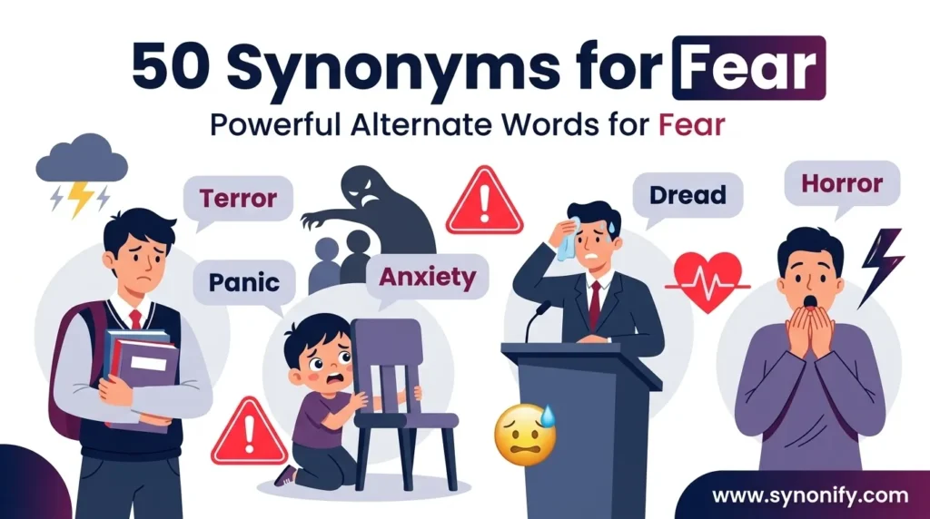 synonyms for fear
