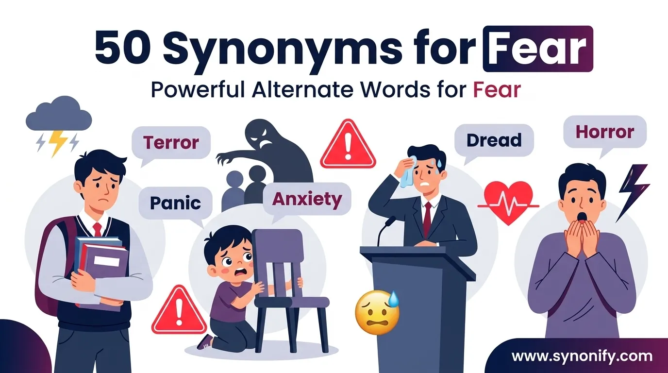 synonyms for fear