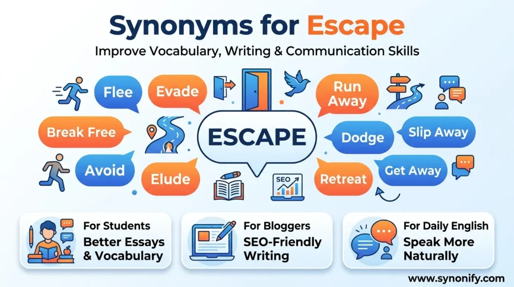 synonyms of escape