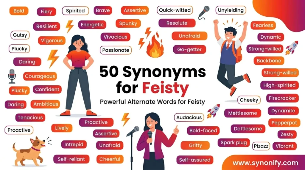 synonyms for feisty