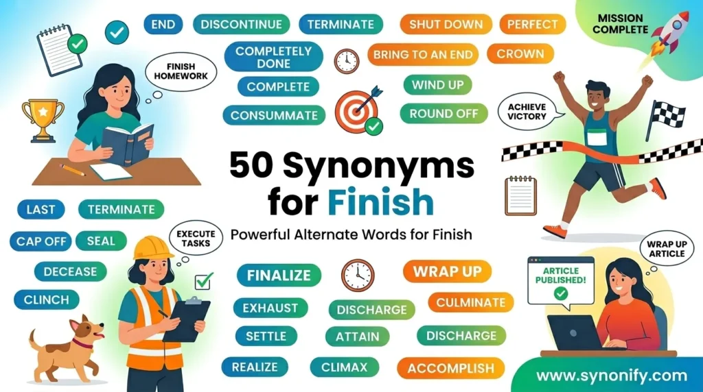 synonyms for finish