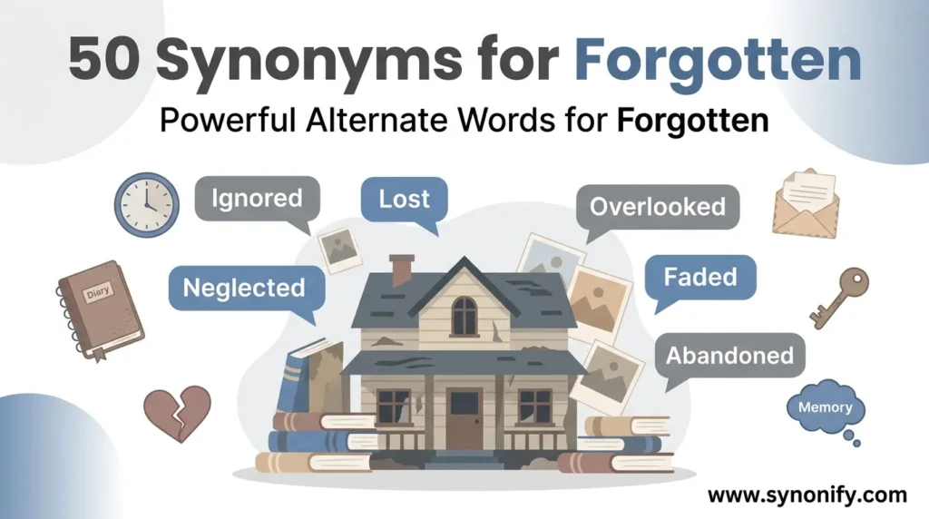 synonyms for forgotten